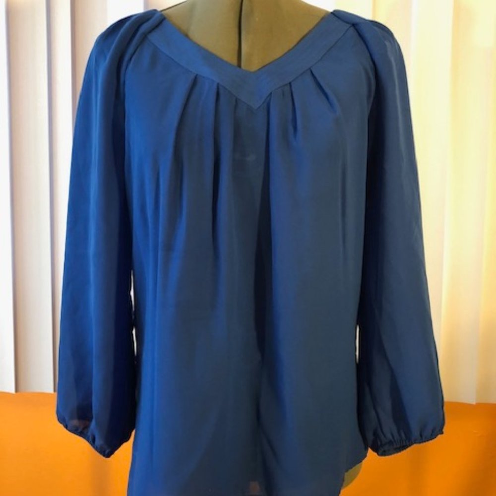 Willi Smith Royal Blue Blouse